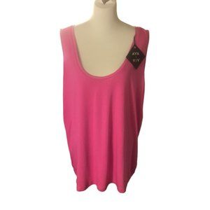 Women's Plus Size Tank Top - Ava & Viv, Pink, 4X
